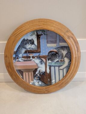 The Hamilton Collection Mischief Makers Cat Plate by Gré Gerardi